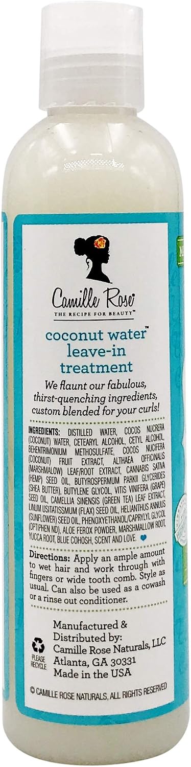 Camille Rose Coconut Water Leave-in Treatment, 8.0 fl. oz., white, (Pack of 1) - Image 4