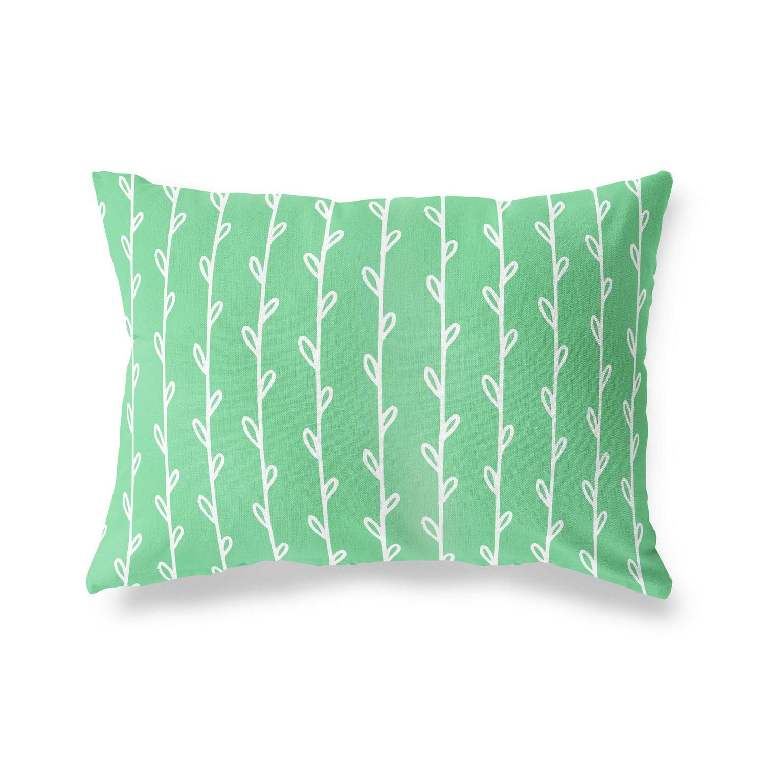 BonaMaison Decorative Cushion Cover, Petrol Green-White Throw Pillow Covers, Home Decorative Pillowcases for Livingroom, Sofa, Bedroom, Size: 45X60 Cm - Designed and Manufactured in Turkey