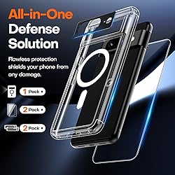 TAURI [5 in 1 for Google Pixel 8 Case, [Not