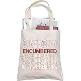 TOBGBE DND Game Merch Astarion Game Inspired Canvas Shopping Bag BG3 Gamer Gift Fantasy TTRPG Game Merchandise (Encumbered Tote)