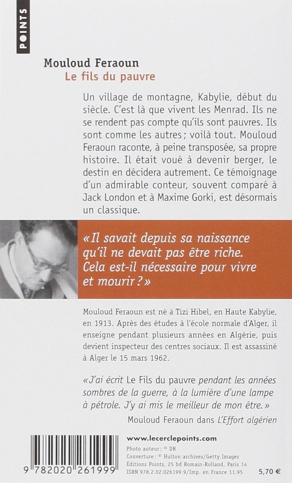 Le Fils Du Pauvre Resume Detaille
