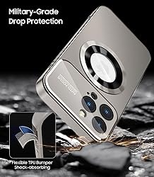 MAKAVO Magnetic for iPhone 13 Pro Case, Built-in