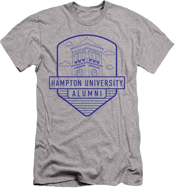 Hampton University Official Badge Slim Fit Unisex Adult T