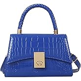 Valentines Gifts for Women,Small Crossbody Shoulder Purses, Classic Crocodile Pattern Top Handle Purse