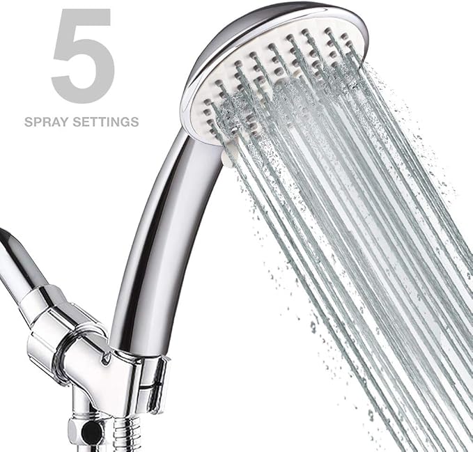 5Setting High Pressure Handheld Shower Head, NearMoon Multifunctions
