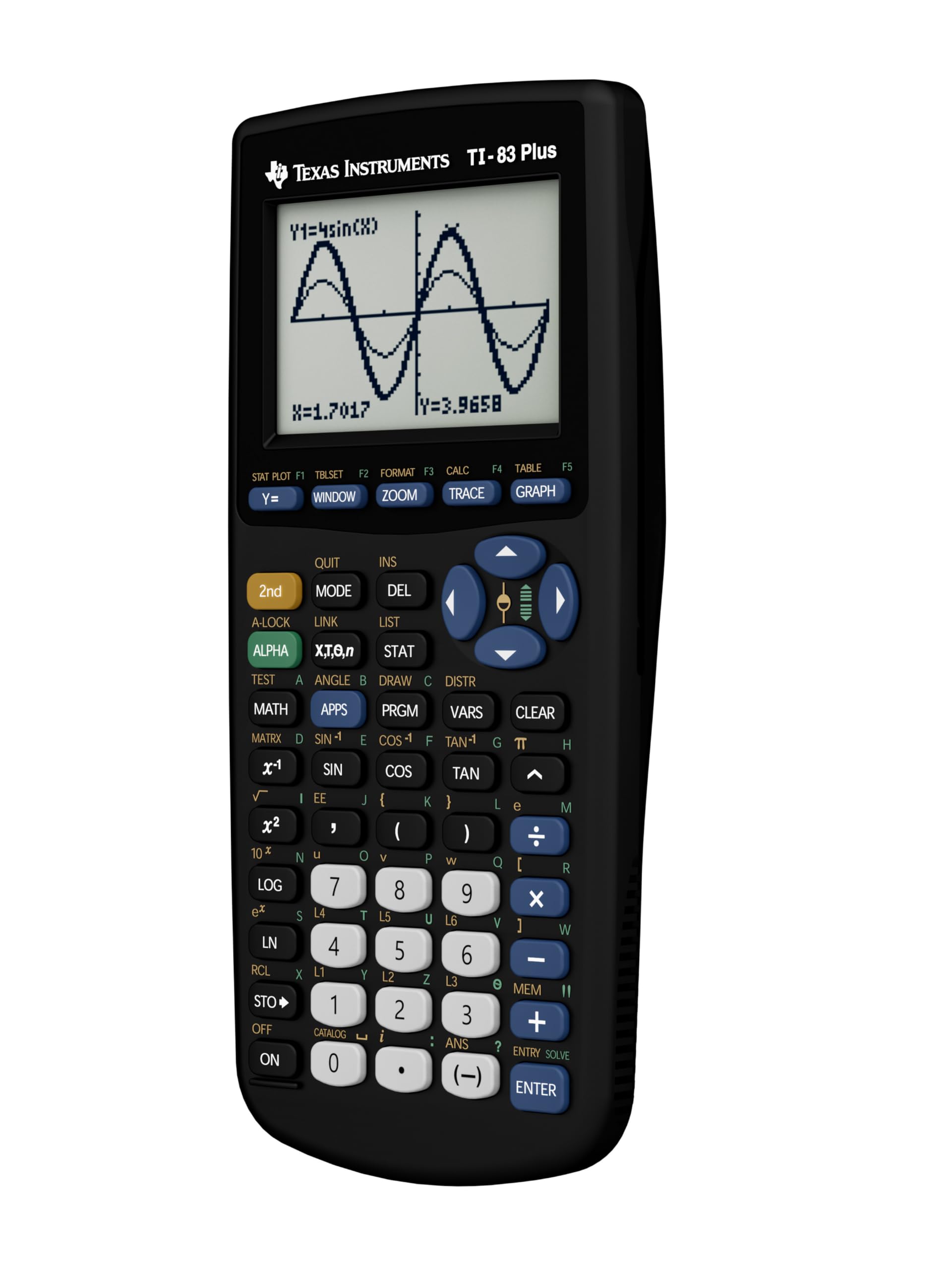 Texas Instruments TI-83 Plus Graphing Calculator, Gray, Standard
