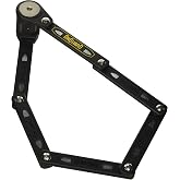 ONGUARD K-9 Folding Lock - 79cm - Black | OnGuard K9 Heavy Duty Folding Link Bike Lock with Z-Cylinder Security