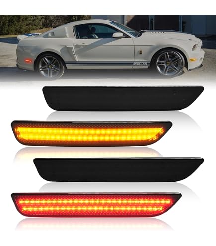 iJDMTOY OE Red Lens Rear Bumper Reflector Lenses Compatible