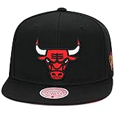 Mitchell & Ness Chicago Bulls 1996 NBA Finals Side Patch Snapback Hat Cap - Black