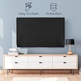 kwmobile Indoor 49-50 inch TV Cover – Dust Screen Protector – Black Synthetic view 2