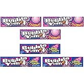 Bubble Yum Variety Pack of 6-3 Packs of Each Flavor - Original and Cotton Candy - Classic Gum People Have Enjoyed For Generations - Great for Sharing