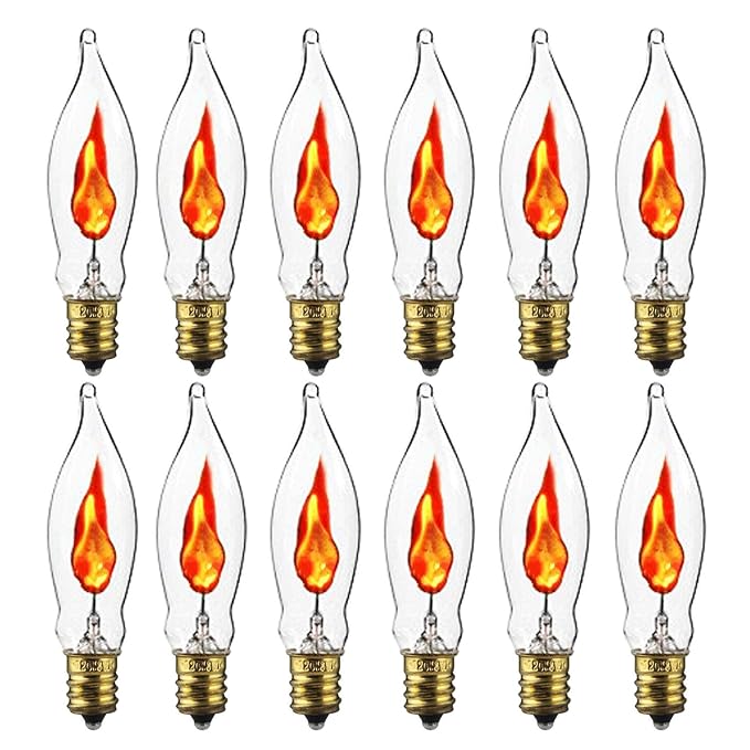Flicker Flame Light Bulb, Flame Shaped Bulb Dances with a Flickering