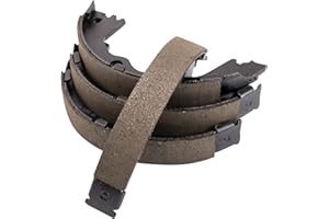 TRQ Rear Parking Brake Shoe Set Compatible with 2013-2018 Hyundai Santa Fe Santa Fe Sport 2019 Santa Fe XL 2014-2020 Kia Sorento