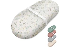 Blissful Diary Muslin Baby Changing Pad with Waterproof Lining Foam, Baby Changing Table Pad with Cover for Dressers (Botanic