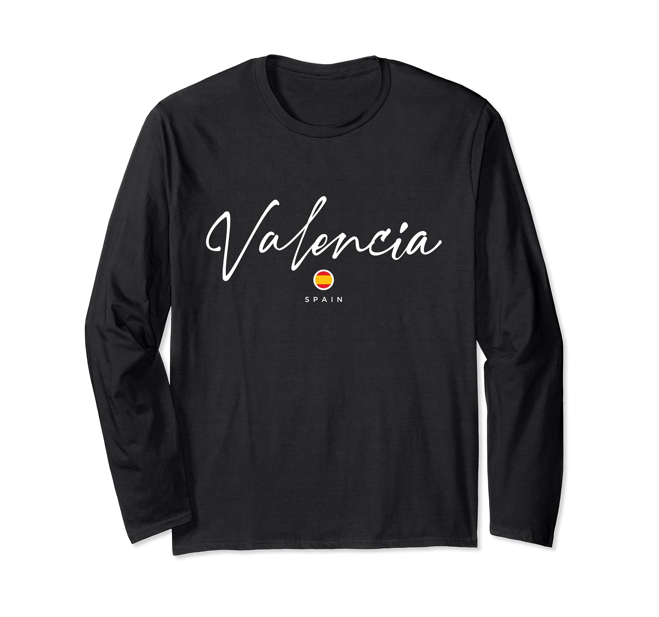 Valencia Spain Spanish Flag Long Sleeve T-Shirt