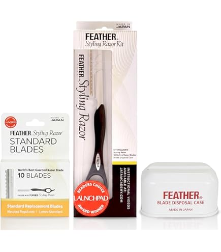 Amazon.com: Feather - Detail Razor Standard Kit – Ergonomic 6 1/4