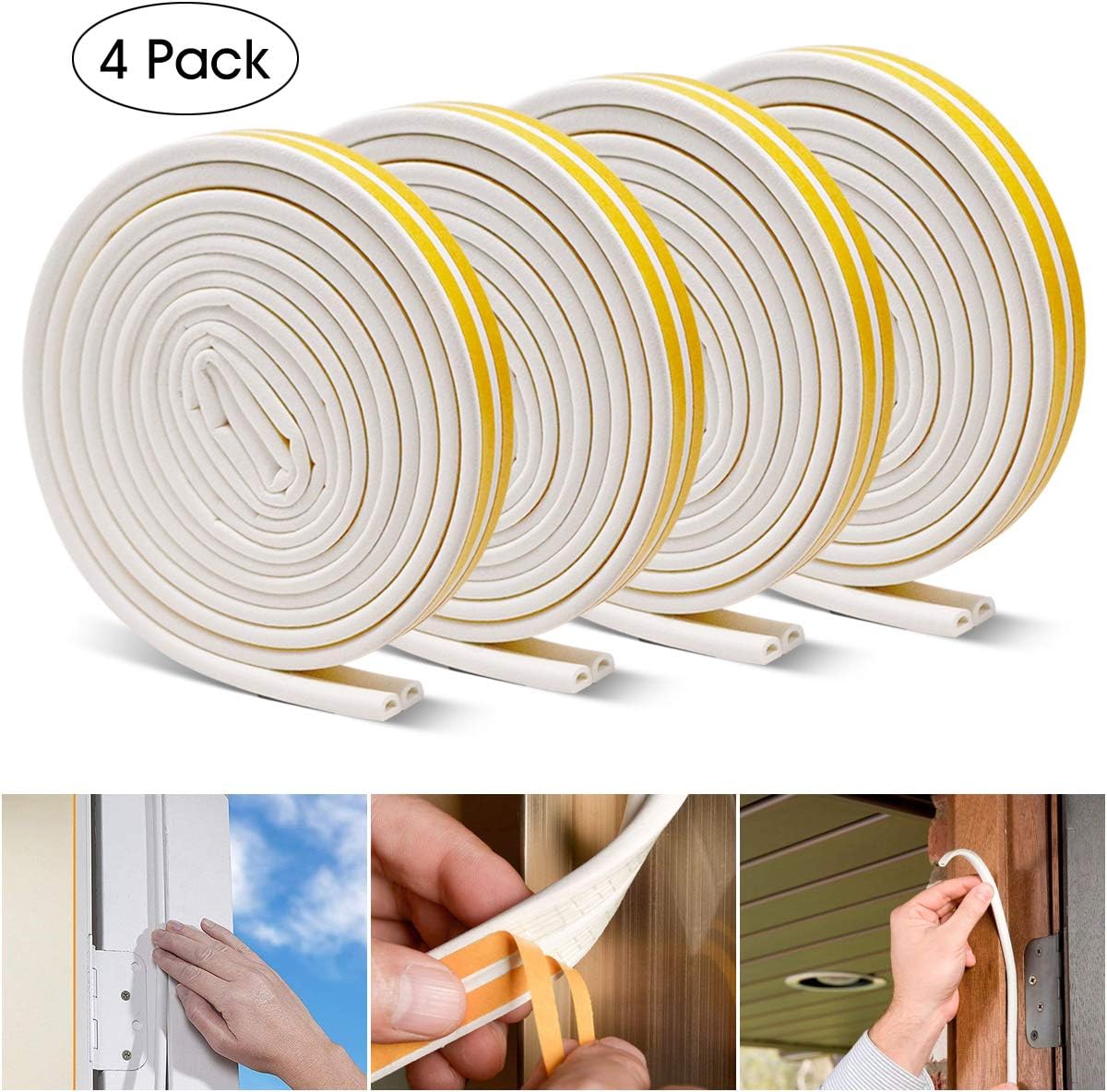 Weather Strips Foam Tape, Seal Strips Door Window Draught Excluder