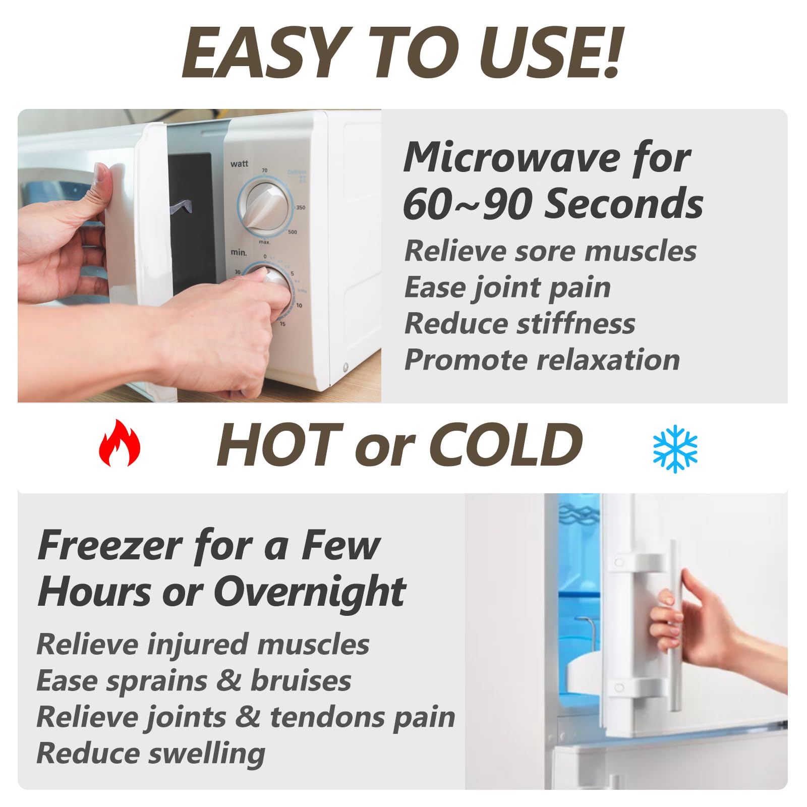 Heating pad Microwavable with Washable Cover 6 * 12