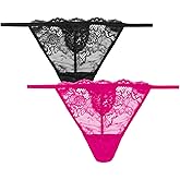 Smart & Sexy womens Temptation Lace V-string Thong Panty