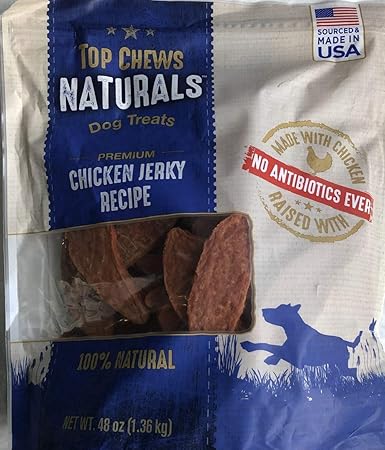 Amazon Com Top Chews Chicken Jerky 1pack 48oz Each Nkvlcd Pet Supplies