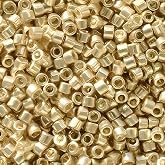 Duracoat Galvanized Pale Gold Miyuki Delica Beads 11/0 (DB2501-TB)