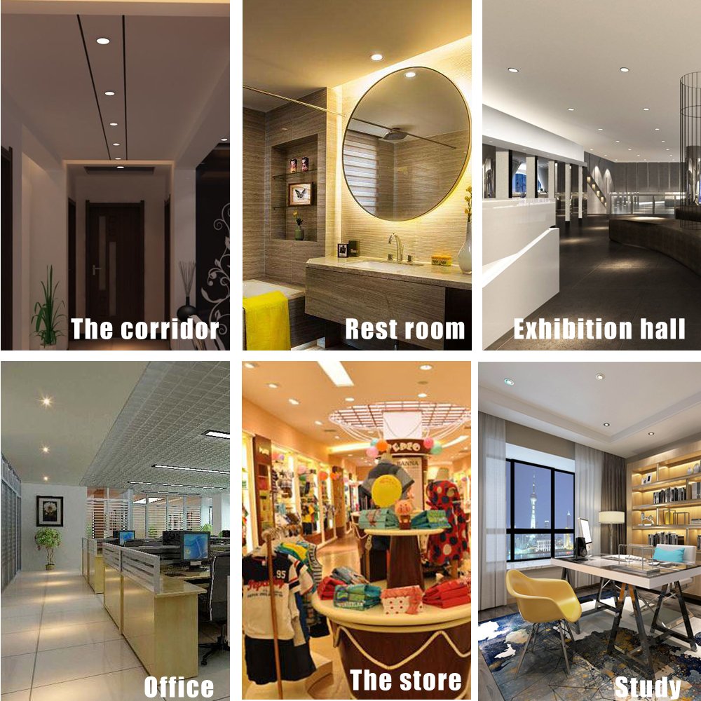 ELECCTV LED Bulbs 5W 420lm 3000K Warm White 38° Beam Angle Non-Dimmable MR16 LED Spotlights 50W Halogen Bulbs Equivalent, Pack of 6