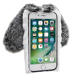 DasKAn 3D Bunny Ears Plush Case for iPhone 5 / 5S