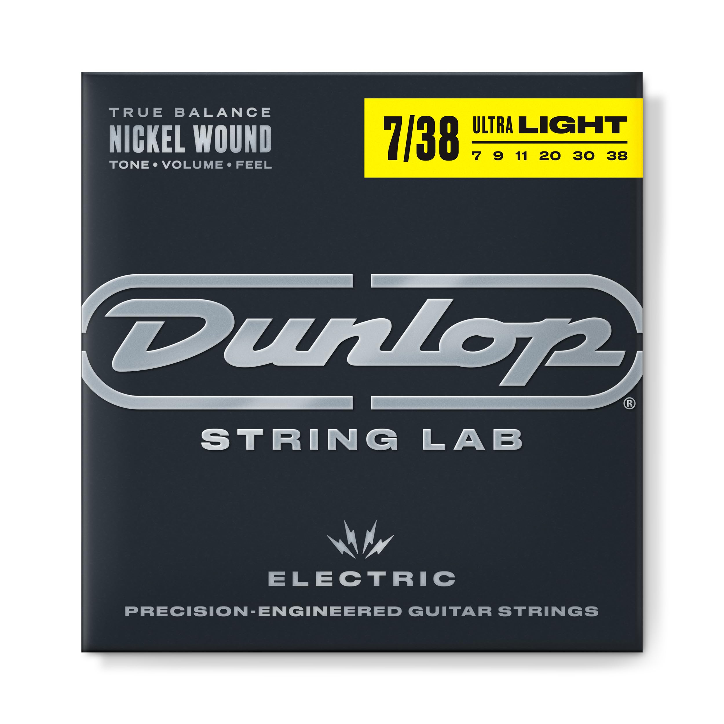 Jim Dunlop DEN0738 Electric Strings - Electric Nickel Wound - Extra Light 7-38