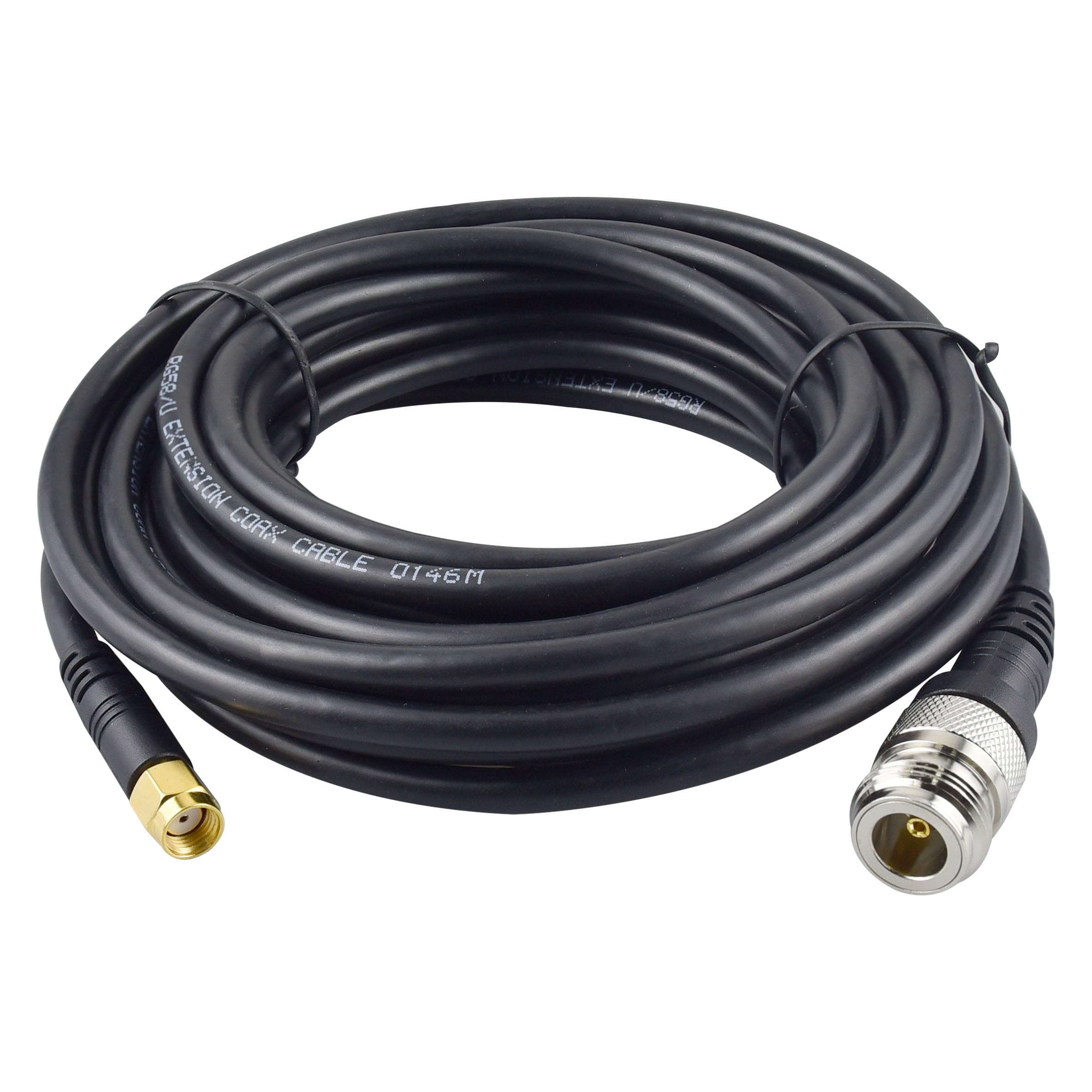 YILIANDUO LoRa Antenna Extension Cable N-type Female to RP-SMA Male Molded Cable RG58/U Coax Cable 5M for 4G LTE WiFi Router LoRa Antenna Nebra RAK Bobcat Helium Hotspot HNT Miner Antenna