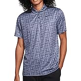Nike Men's Dri-FIT Victory Golf Polo Light Carbon | Black (Print) Medium