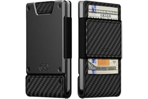 PROOF Wallet | Slim Minimalist Wallets for Men | Leather & Metal | RFID Wallet | Front/Back Pocket | Gift Box | Veteran Owned