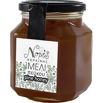 PINIENHONIG HERBSTERNTE Original aus Griechenland | so wie aus der Wabe, Premium-Qualität | Roh, naturbelassen, kaltgeschleud
