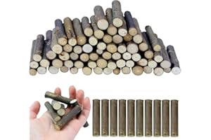 FSWCCK 100 PCS Craft Sticks, 2 Inch Natural Birch Twigs Sticks, Mini Wood Log for DIY Crafts, Farmhouse Centerpiece Decor and Rustic Home Decor