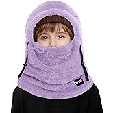 XFUEL Kids Winter Balaclava Face Mask, Thermal Ski Hood Hat, Windproof Neck Warmer Scarf for Boys Girls