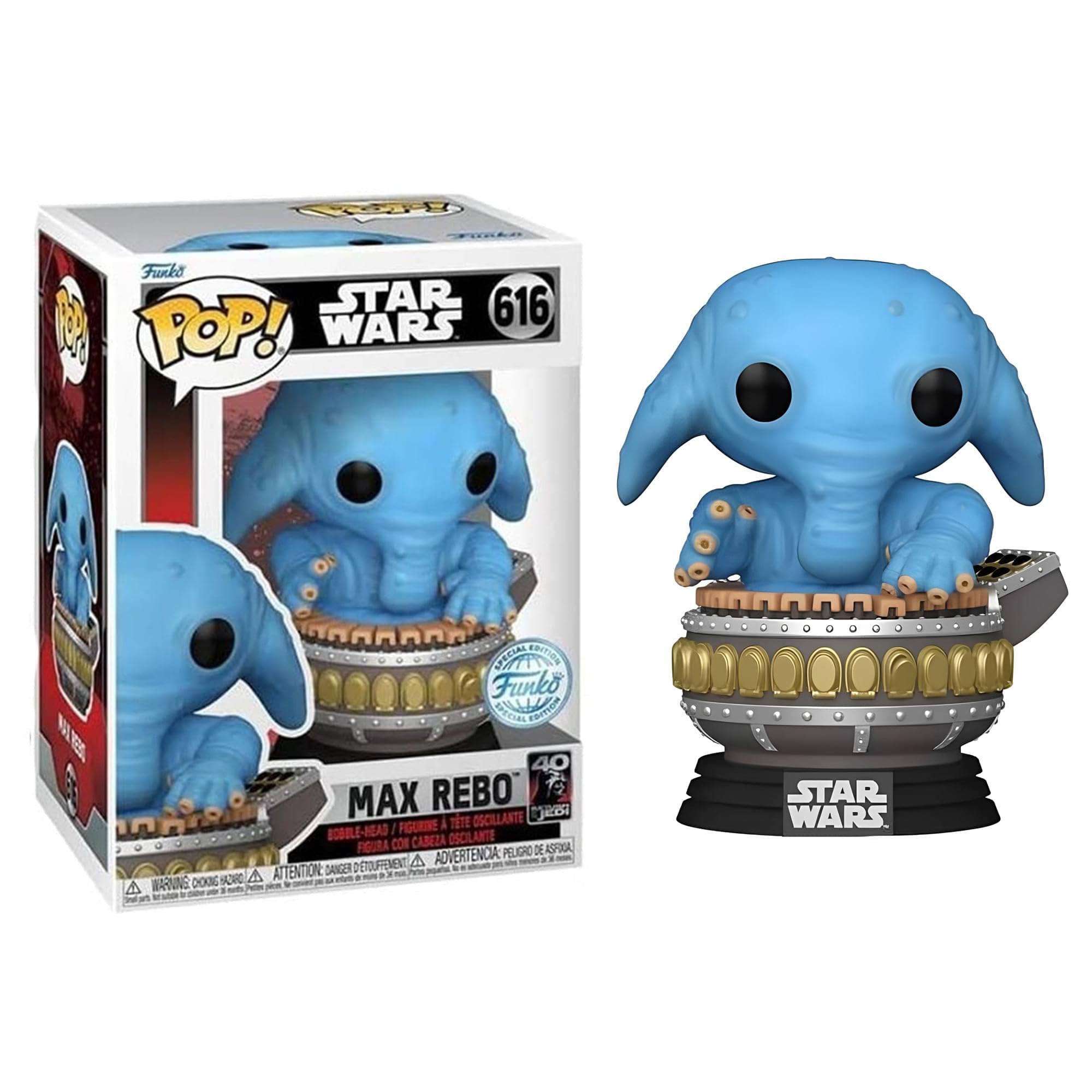 Funko Star Wars Episode VI Return of The Jedi: Max Rebo 40th Anniversary POP! Vinyl, (FUN74030)