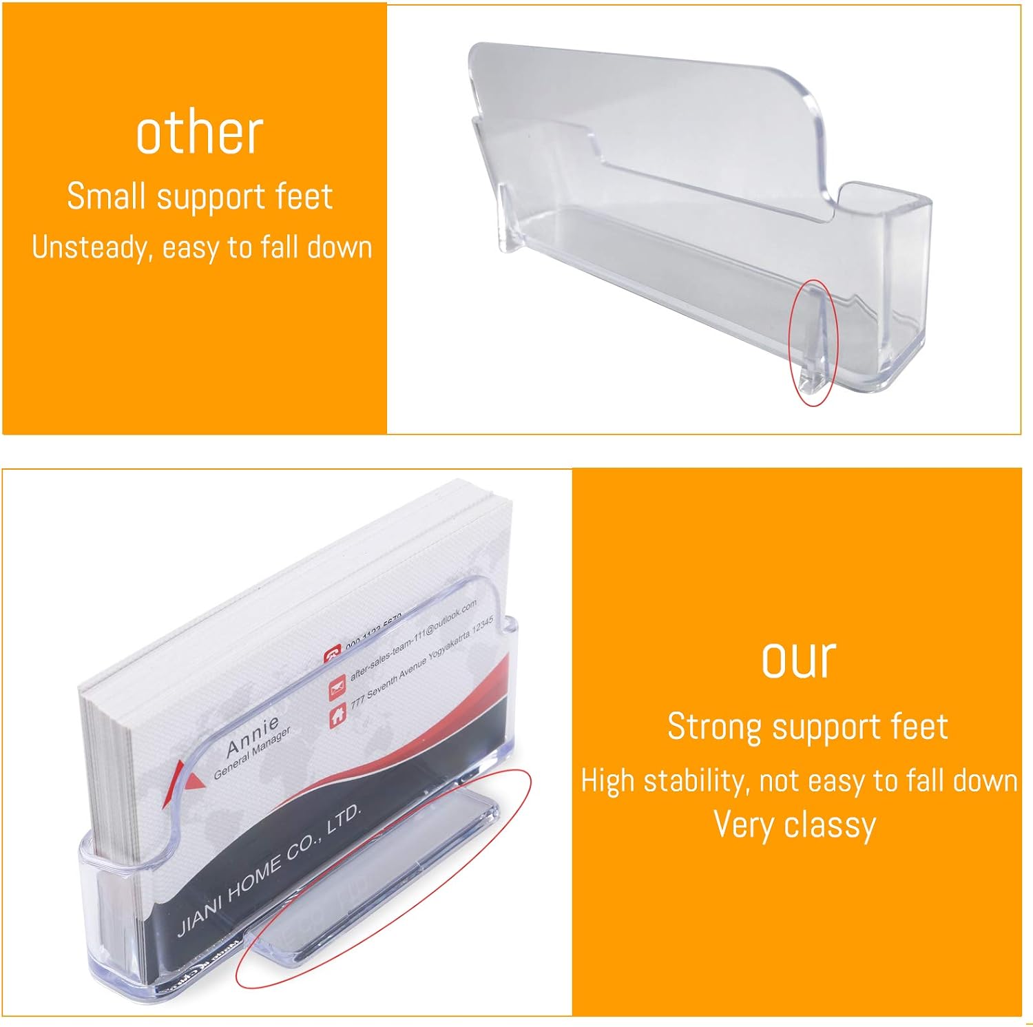 DMFLY Business Card Holder for Desk - Image 5