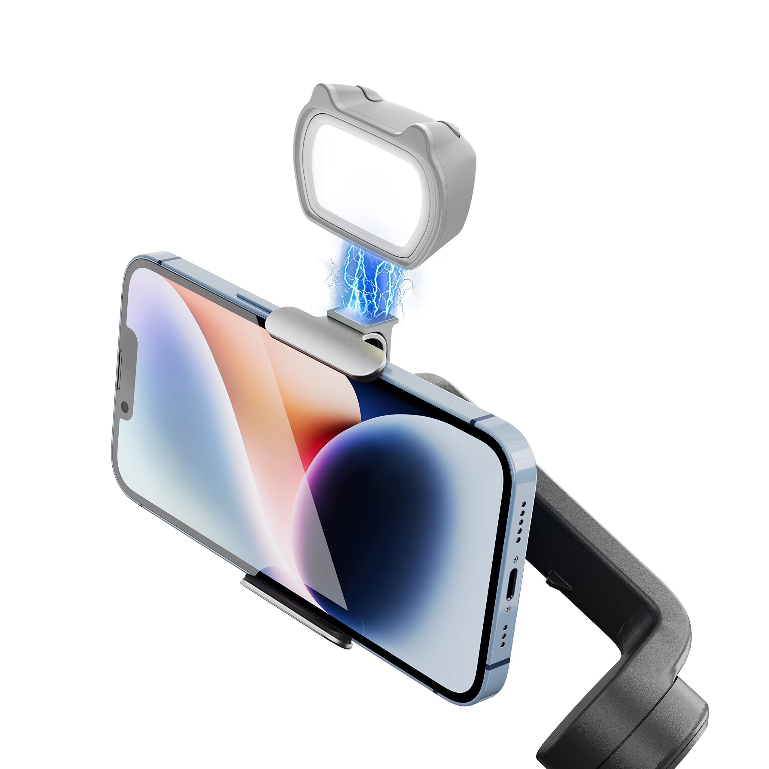 STARTRC Luz de Relleno OM para DJI OSMO Mobile 6/OM 5/OM SE/OM4 SE/Insta360 Flow, Luz de Relleno magnética Compatible con Accesorios estabilizadores de cardán DJI Osmo