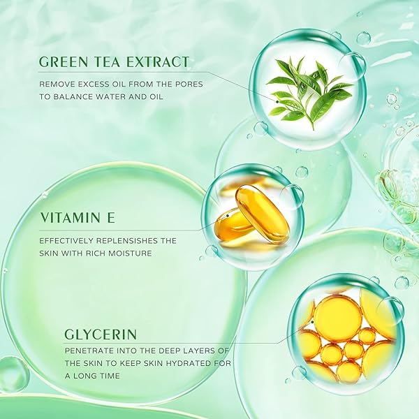 VEMOFOPER BLACKHEAD REMOVER WITH GREEN TEA EXTRACT, DEEP PORE CLEANSING, GREEN CLAY MASK FOR FACE MOISTURIZING, PURIFYING, REDUCE BLACKHEADS FOR ALL SKIN TYPES OF MEN AND WOMEN