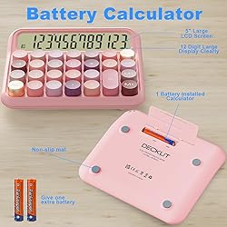 Mechanical Calculator 12 Digit Extra Large 5-Inch