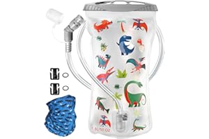 CHERAINTI Hydration Bladder, 1.5 Liter Kids Water Bladder for Hiking Backpack, BPA-Free Water Reservoir Bag Pouch, Leak Proof Hydration Pack Replacement for Outdoor Running Camping Cycling Skiing