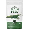 NatureHolic Mainfeed, Shrimp Food, Nutrition for Shrimp in Freshwater Aquariums and Nano Tanks, Made in Germany, Fish Meal-Free for Enhanced Growth & Shell Development, 30 g