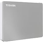 Toshiba Canvio Flex 4TB Portable External Hard Drive USB-C USB 3.0, Silver for PC, Mac, & Tablet - HDTX140XSCCA