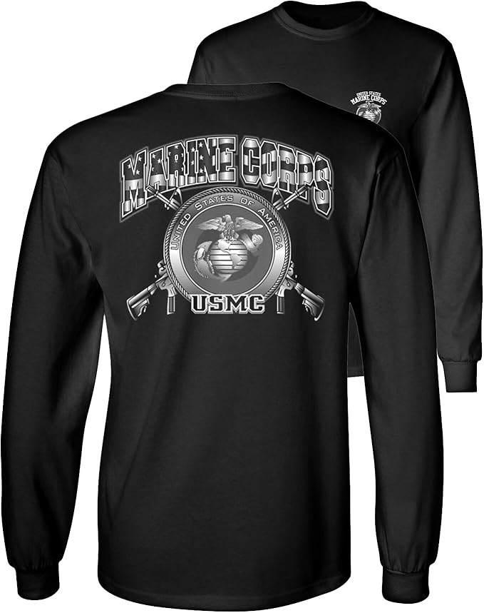 Marines Long Sleeve TShirt Marine Corps USMC Globe Tee