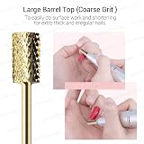 MelodySusie Nail Drill Bits Set Carbide 3/32 Inches 7pcs Gold view 3