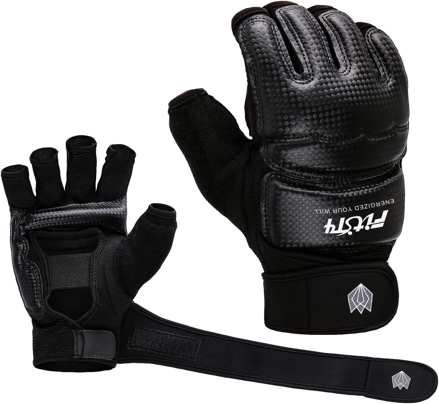 FitsT4 Half Mitts UFC MMA Training Boxing Punch Bag Kickboxing Sparring Grappling Martial Arts Muay Thai Taekwondo Wrist Wraps Support Gloves for Women Men Kids : Sports & Outdoors