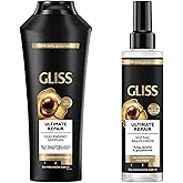 Gliss Ultimate Repair Shampoo and Conditioner Spray 6.76 fl oz 2pc set