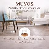 MUYOS 32 Pcs Small Chair Leg Protectors Silicone Felt Pads 14-20mm X-small view 7