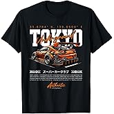Cool Retro Vintage Japanese JDM Tokyo Japan Drift Race Car T-Shirt