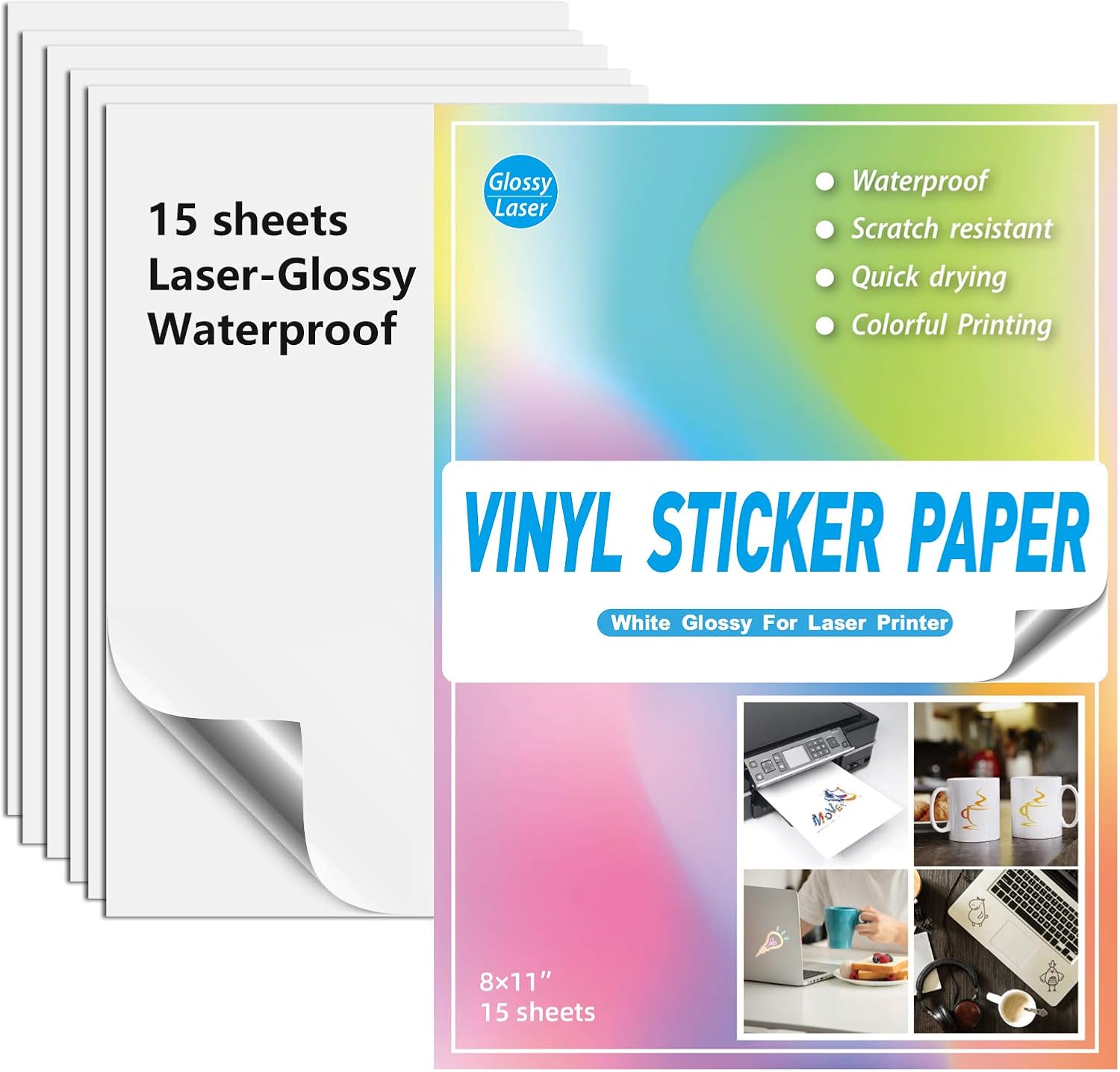 Printable Vinyl Waterproof Glossy Sticker Paper