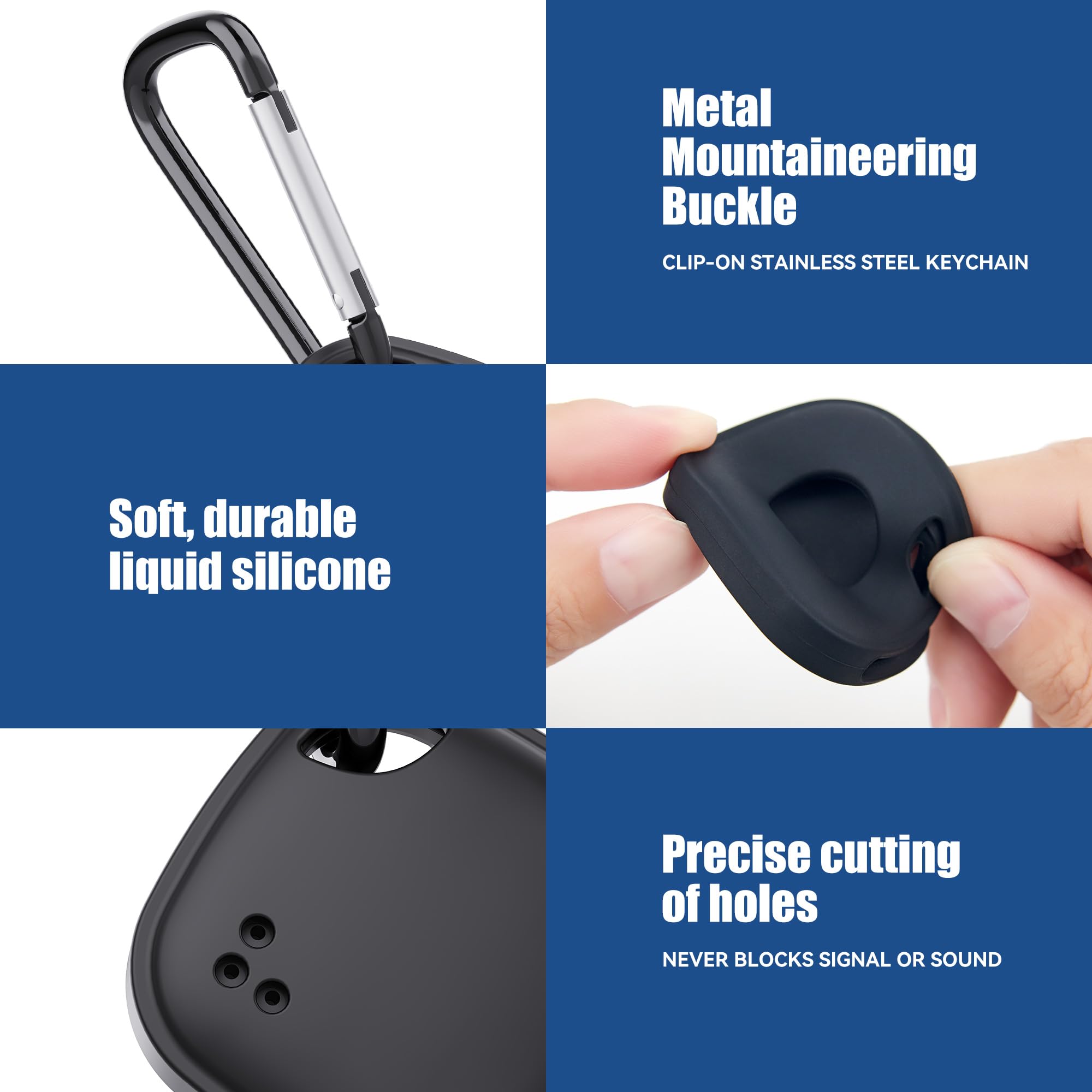 DDJ Case For Tile Life360 Mate (2024) Bluetooth Tracker With Keychain 2